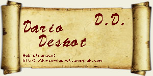 Dario Despot vizit kartica